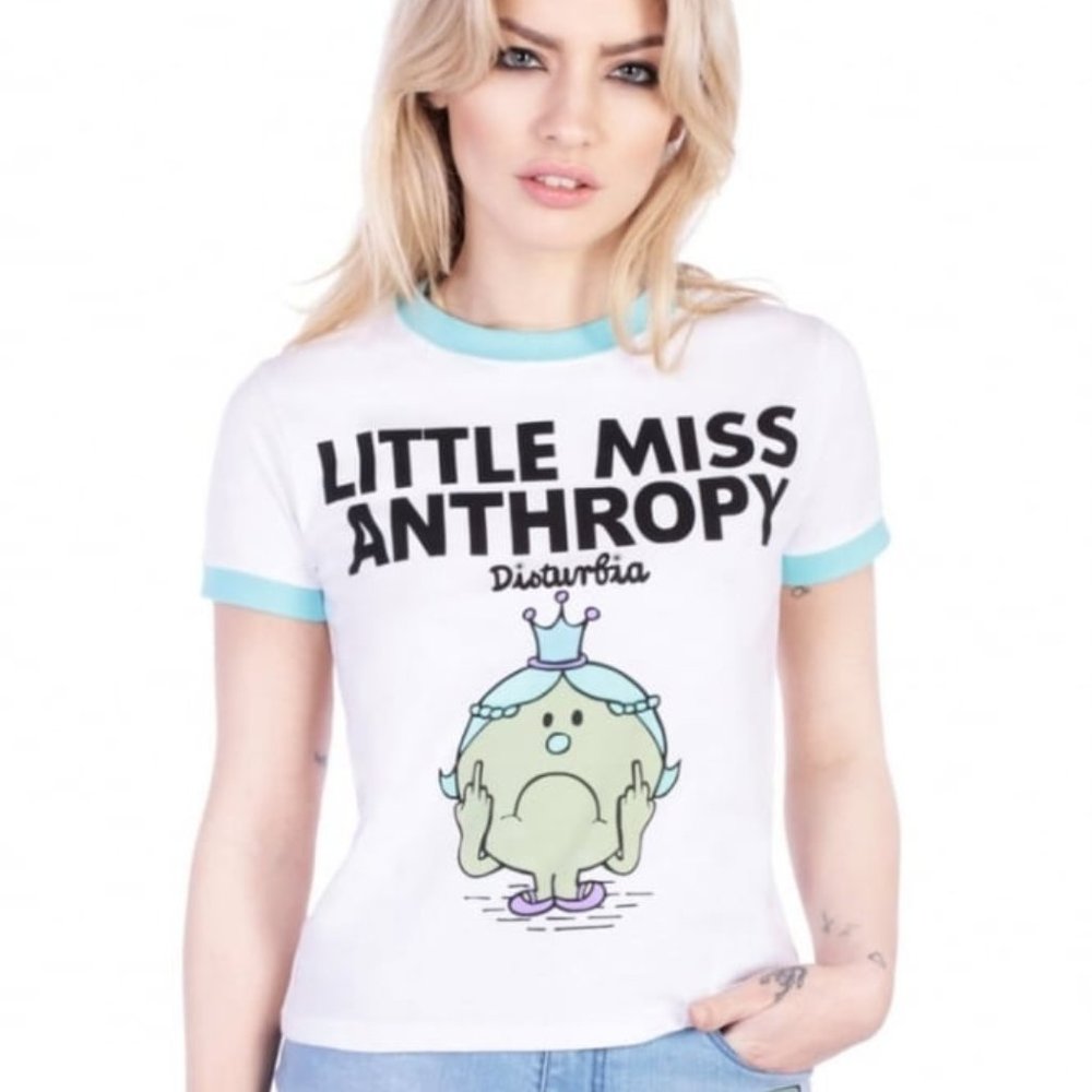 Little Miss Anthropy ringer shirt